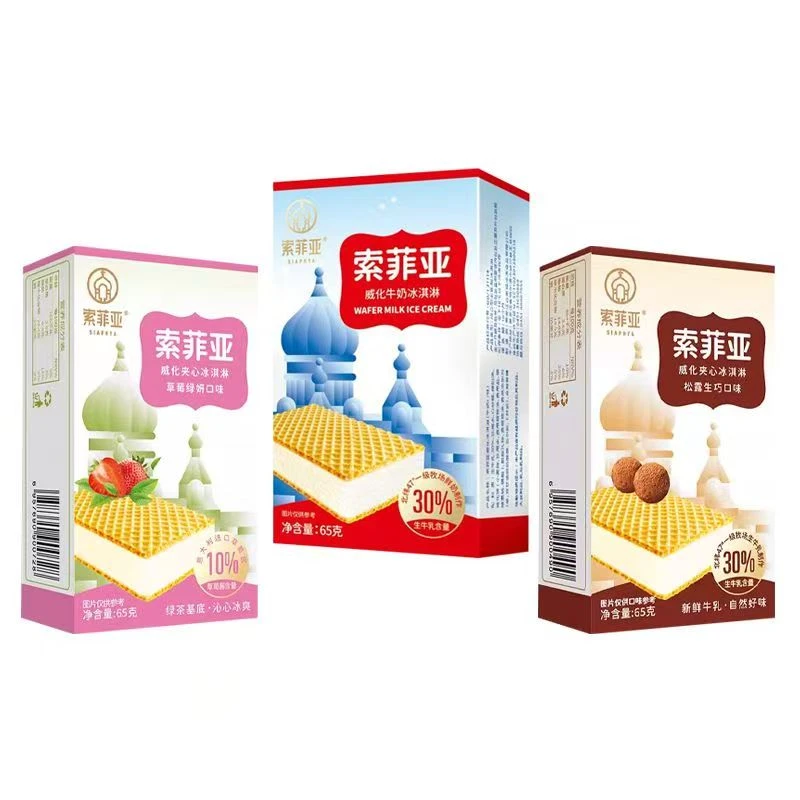 索菲亚威化(牛奶味/松露巧克力/芝芝莓莓味)*2盒网红雪糕