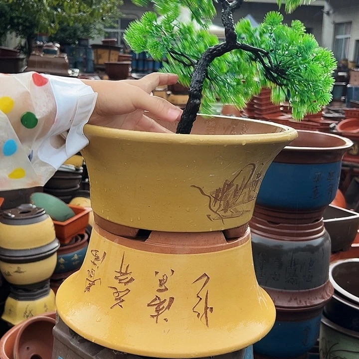 33黄票口花盆花盆×2