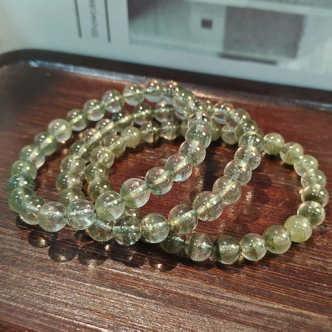 【书记甄选】天然绿幽灵单圈手链 多样性发一件 约7mm CK4608