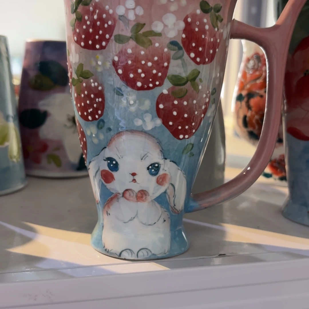 瓷片景德镇手绘高温釉下彩陶瓷茶具