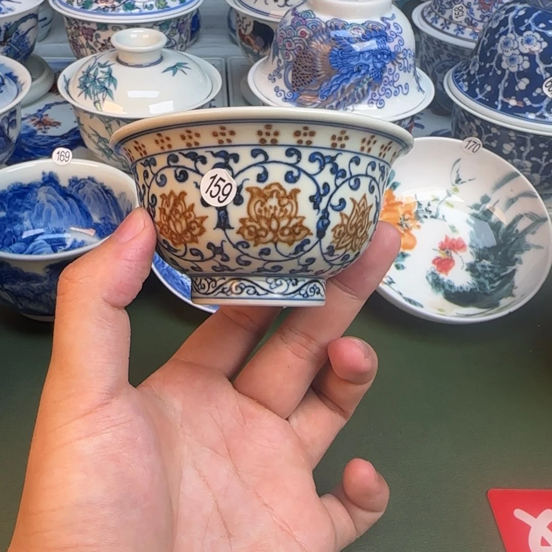 彦祖纯手工手绘茶具159