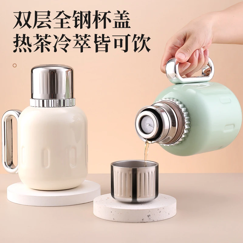 316材质智能显温大容量保温焖茶壶适合家庭办公使用