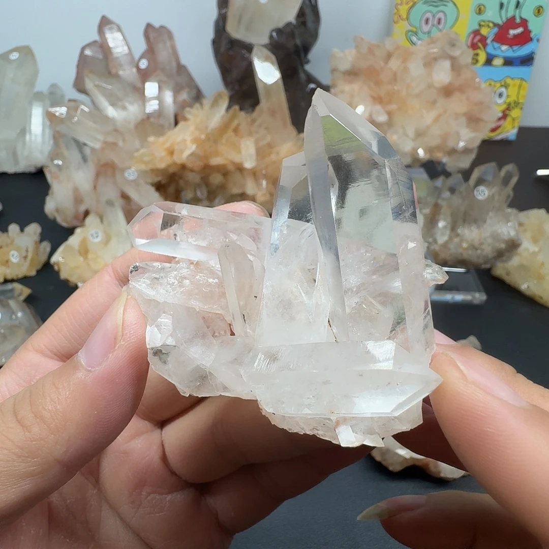 银S925镶嵌珠宝半成品水晶2