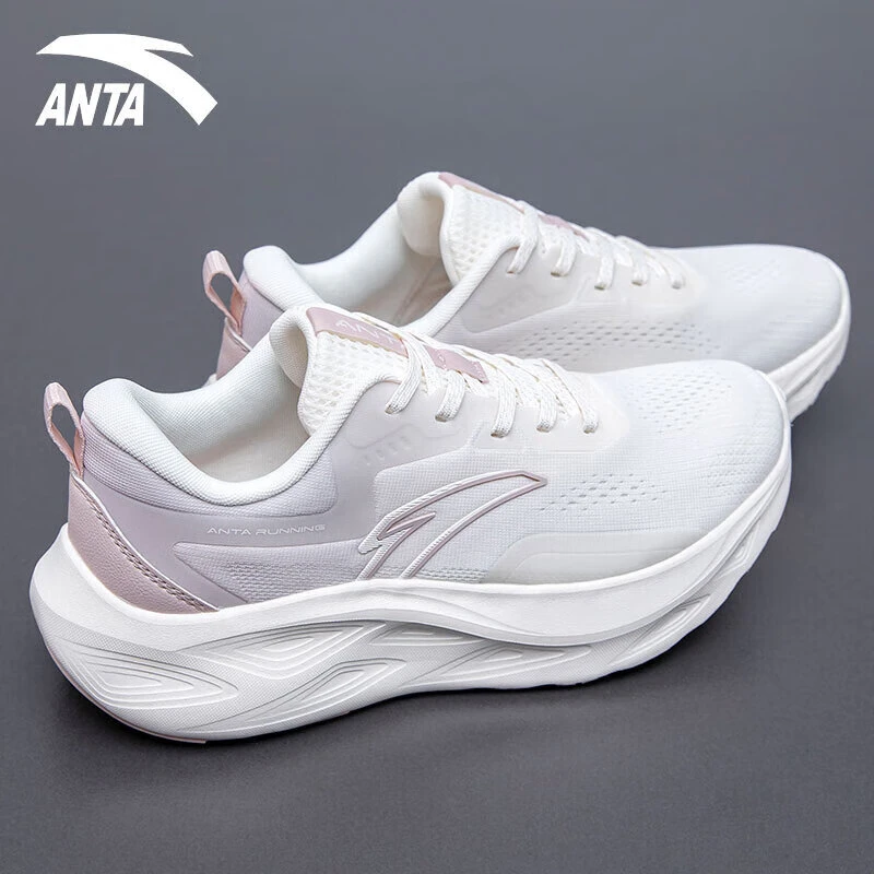 安踏女鞋子2025夏季新款运动鞋休闲鞋女士品牌飞织网面透气跑步鞋
