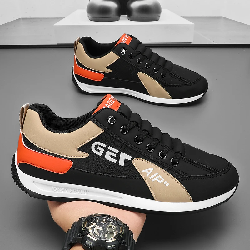 潮牌男鞋皮面加棉保罗GET潮牌男鞋2025年新款一脚蹬运动鞋潮鞋