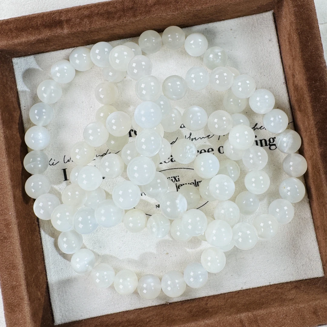 白月光10mm素圈手串