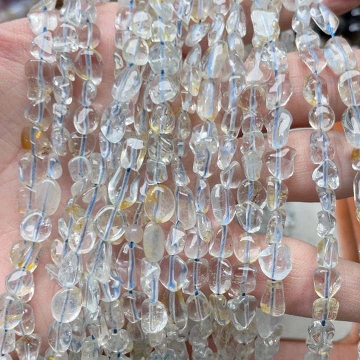 玛瑙/玉髓合金珠宝半成品一条蓝托帕石