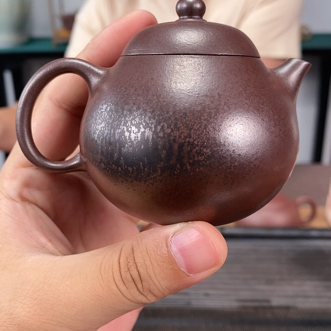 茶壶紫砂柴烧文旦