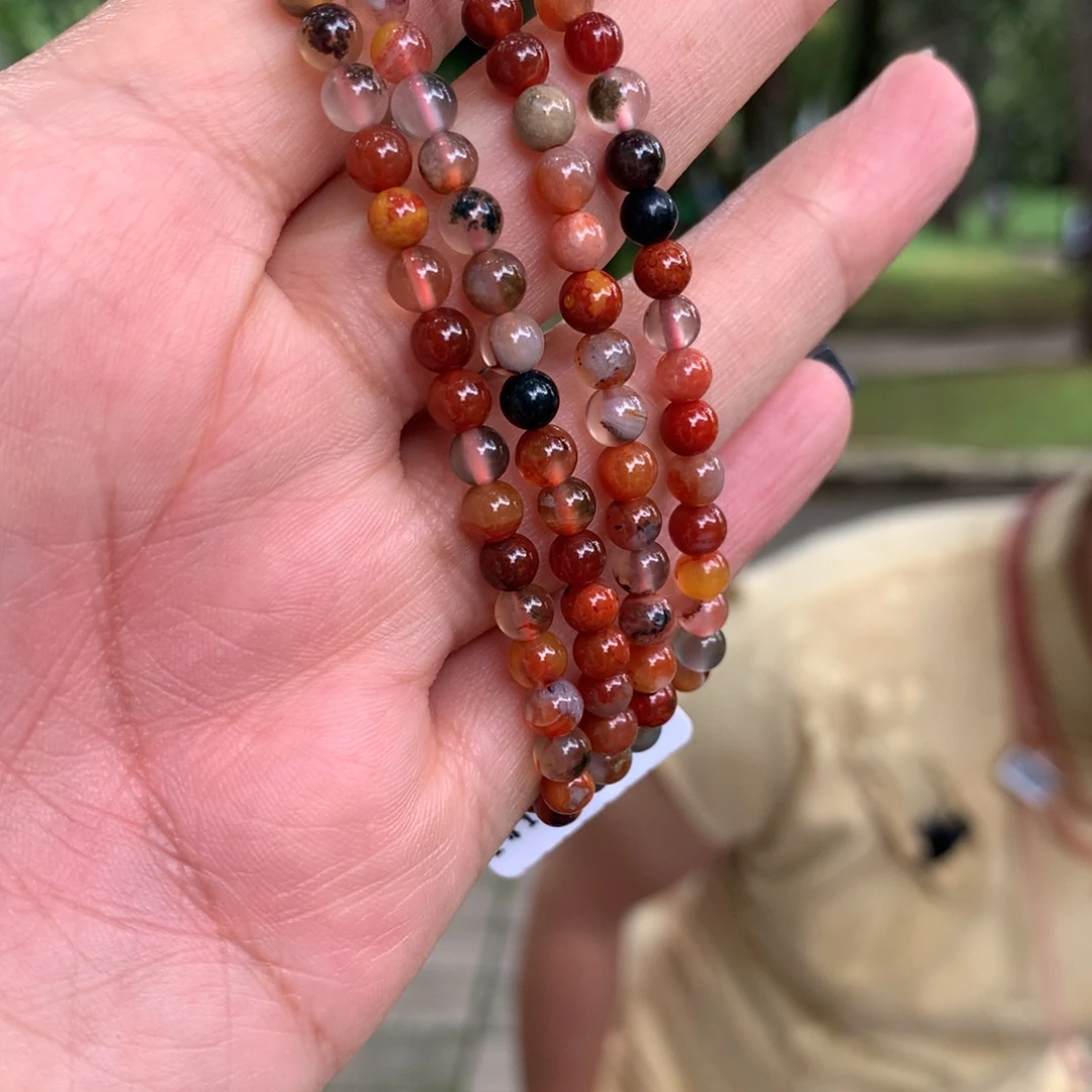 南红玛瑙南红玛瑙未镶嵌七彩糖果卡4