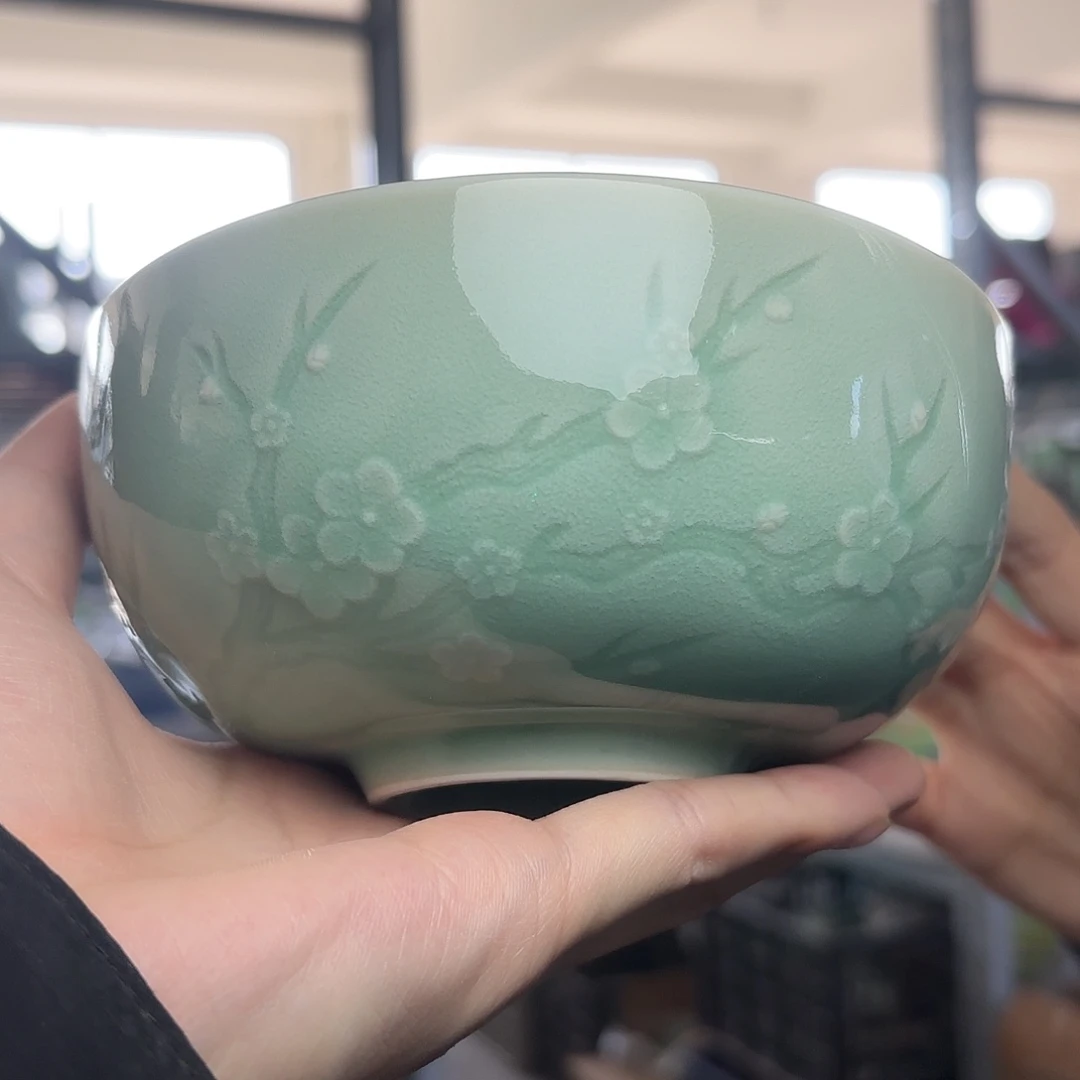 龙泉云间青瓷小米茶器