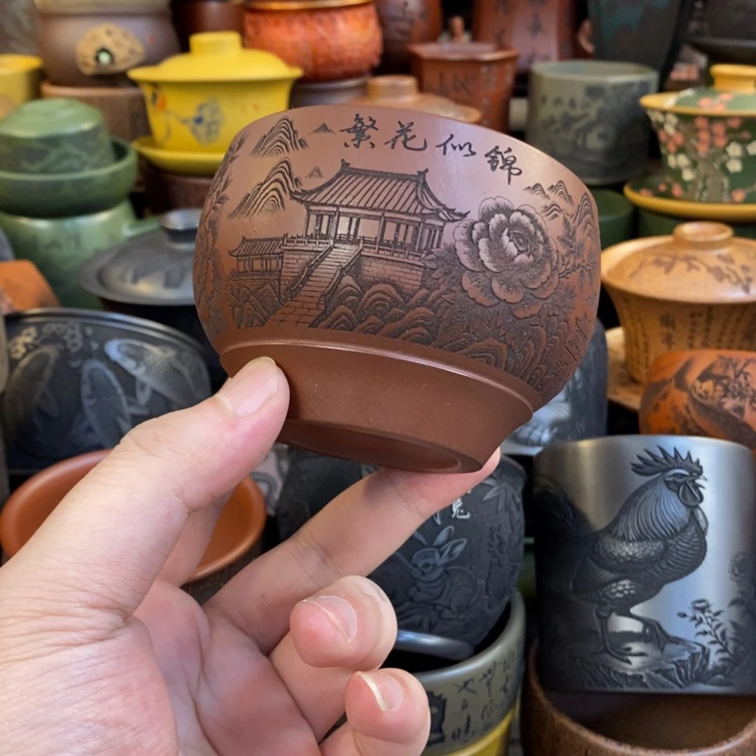 紫砂公道杯宜兴全手工紫砂杯