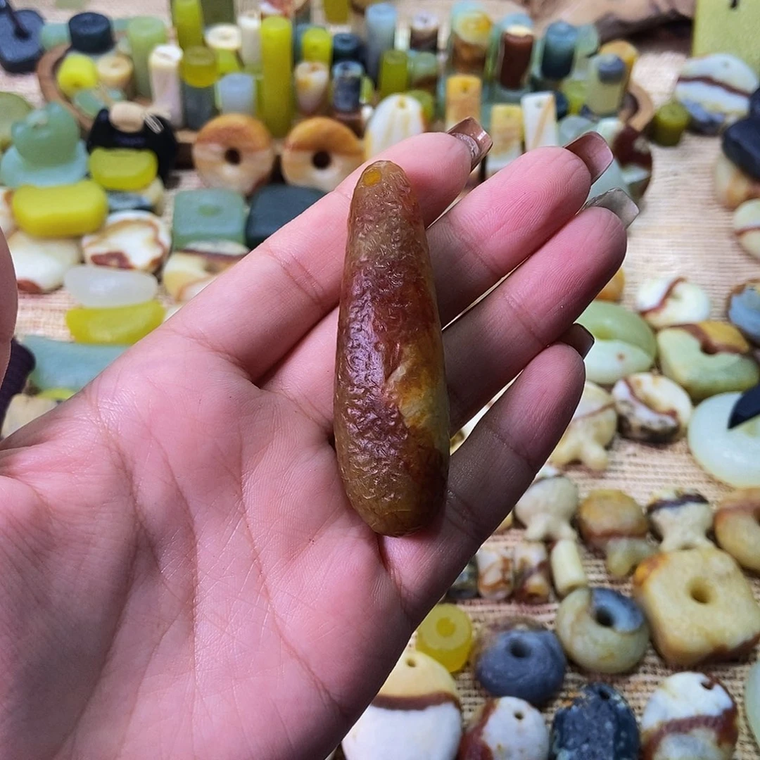 未镶嵌蛇纹石玉挂件小*刀