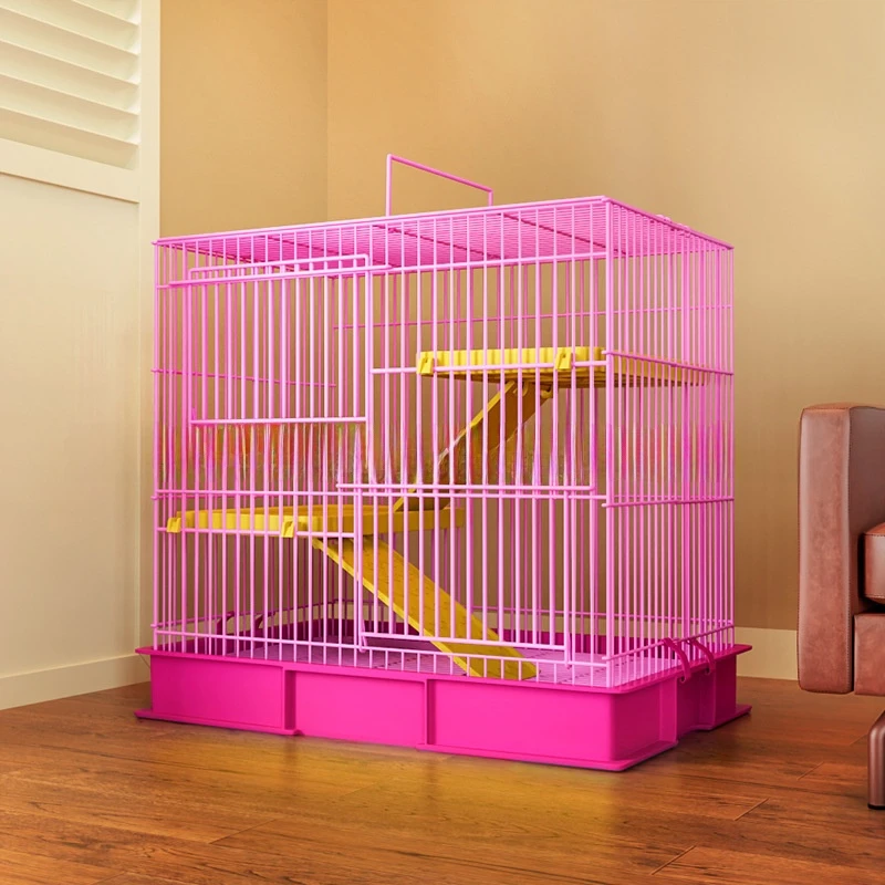 兔笼双层兔子笼加深粪盘三层防喷尿兔笼防溅兔笼二层兔笼荷兰猪笼