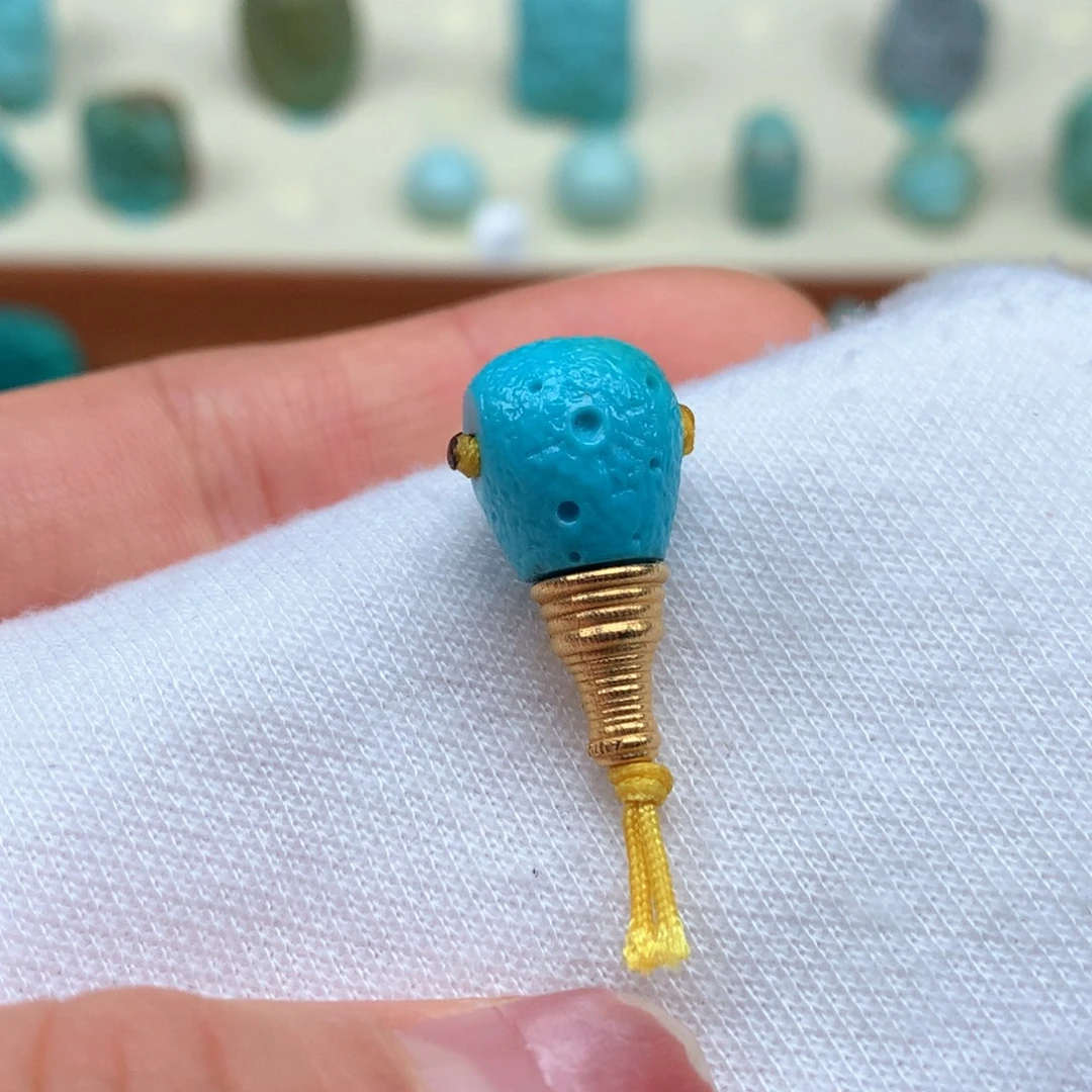 绿松石18K金镶嵌绿松石