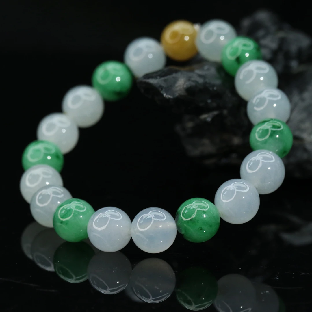 36天然缅甸翡翠A货手串/100255/上海嘉禾拍卖