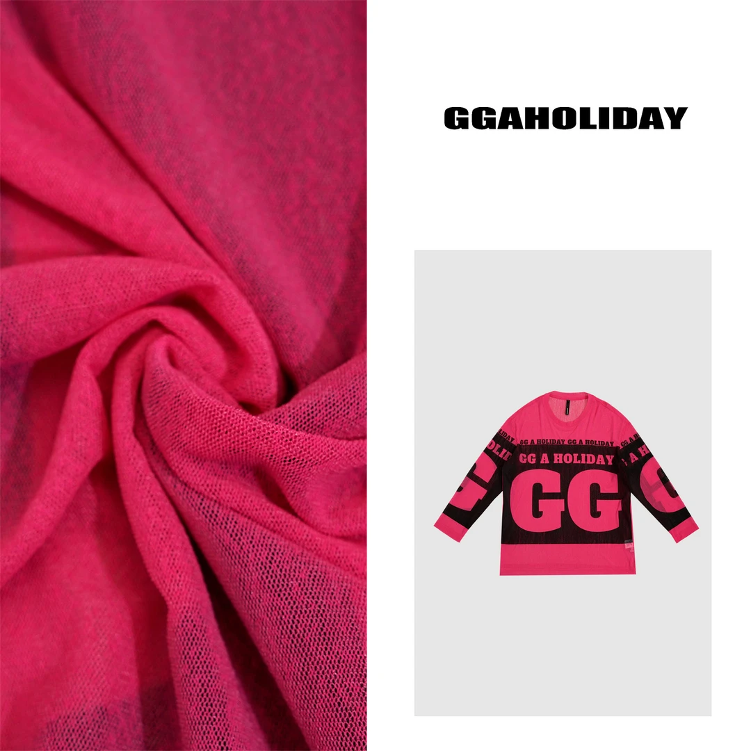 GGAHOLIDAY时尚宽松皮肤衣柔软透气舒适运动休闲长袖T恤-152100