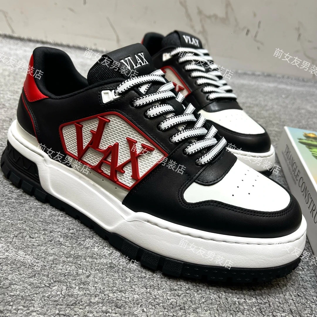 【V-LAX高端鞋子】新款真皮男鞋安脚舒服软底软面板鞋潮流VL05173A