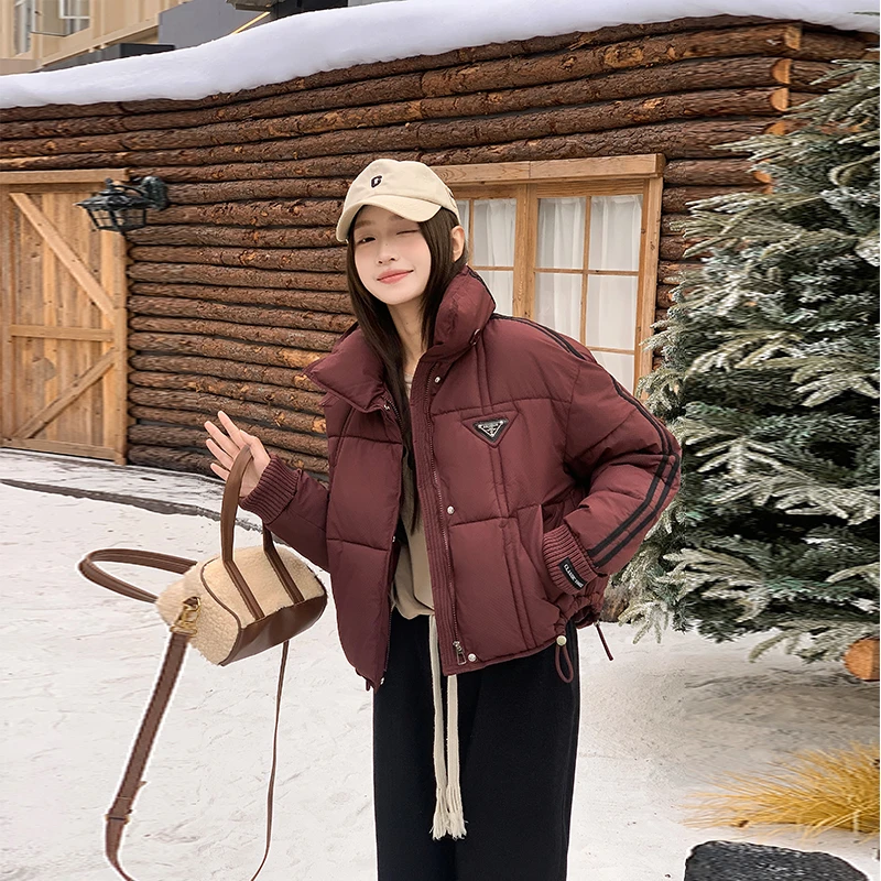 2025冬季新款小个子韩版时尚宽松短款百搭洋气加厚棉衣棉袄外套