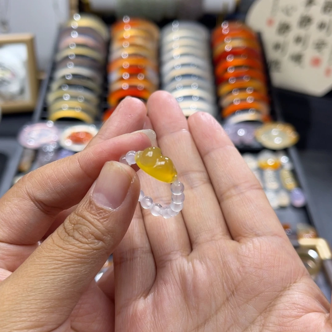 玛瑙/玉髓未镶嵌戒指