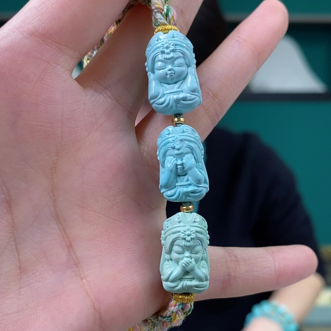 绿松石未镶嵌挂件