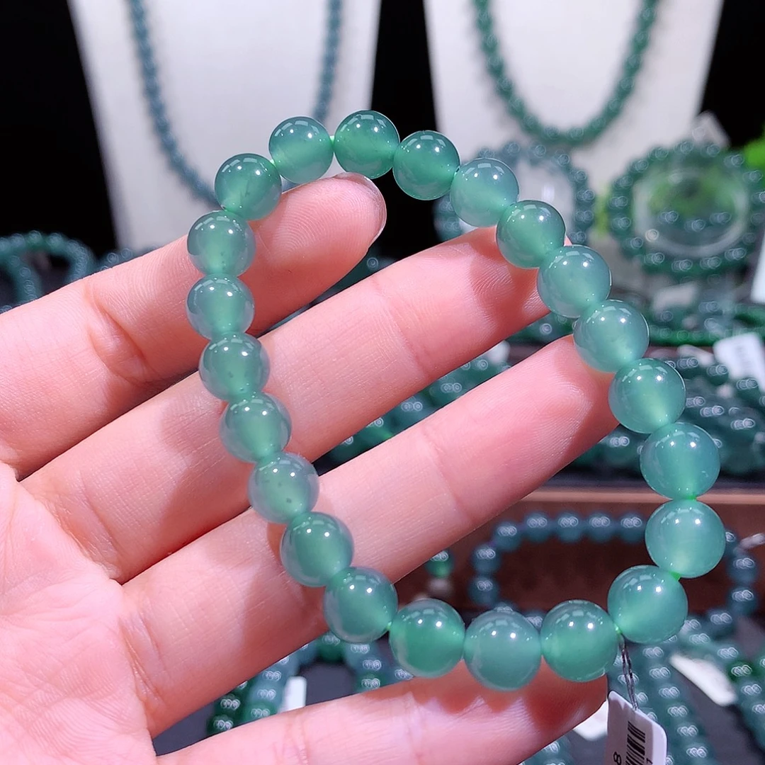 翡翠未镶嵌手链天然a货翡翠手串8.8