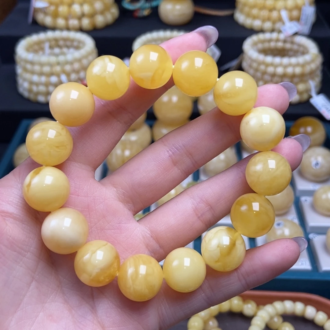 蜜蜡未镶嵌珠宝奇石18.3mm