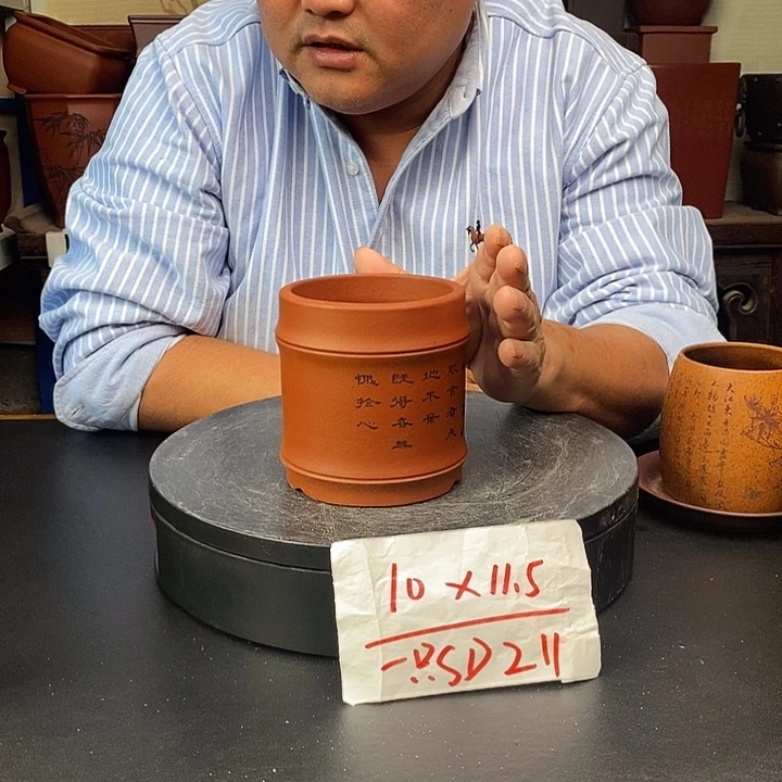 紫砂花盆货号一只SD211