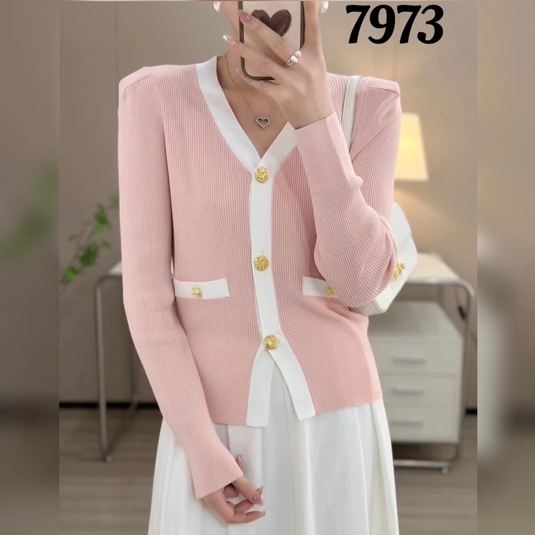 7973（部分无水洗唛，介意慎拍）SANFAN新款针织开衫