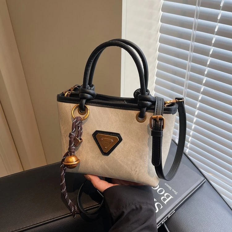 包包女手提菜篮子质感手提包轻奢时尚复古百搭单肩包斜挎水桶包