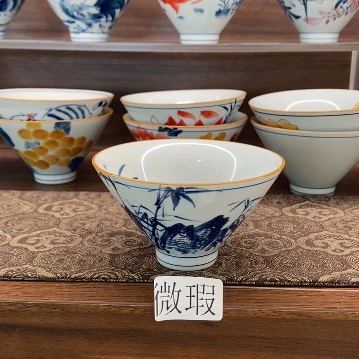 釉下老陶泥手工绘制