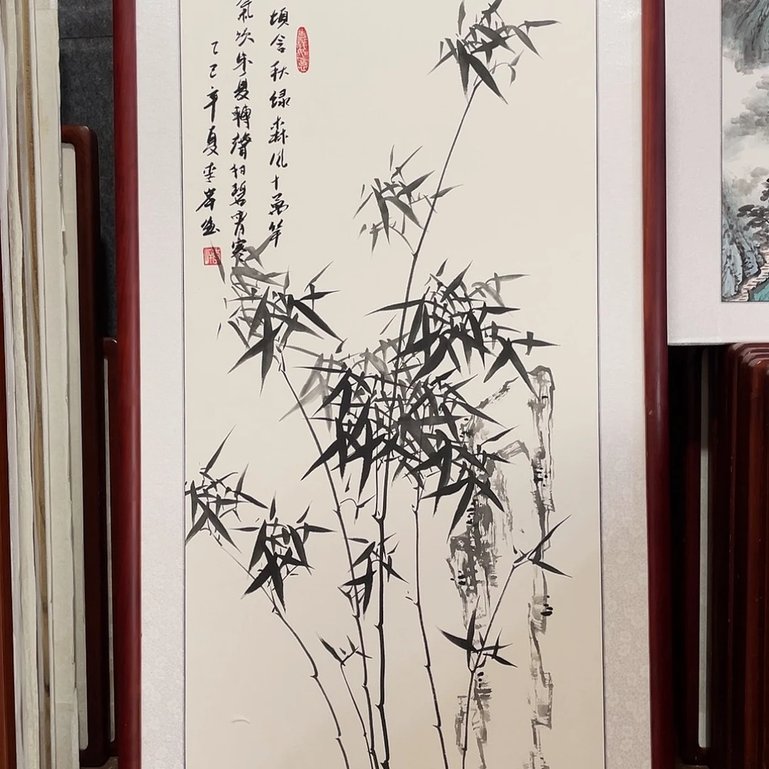 国画带框尺寸63*123厘米