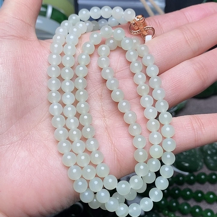 和田玉未镶嵌手链