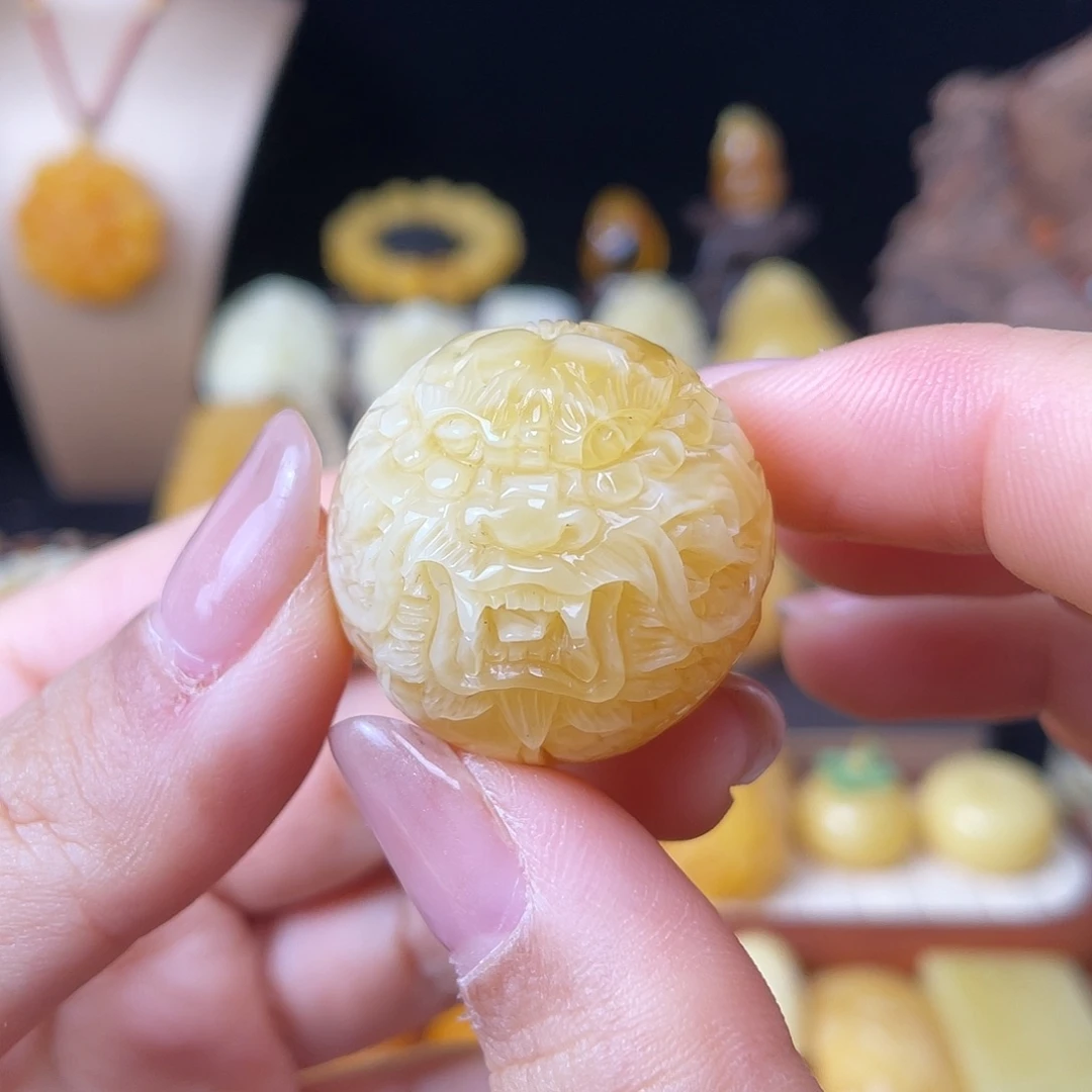 琥珀未镶嵌珠宝奇石微瑕