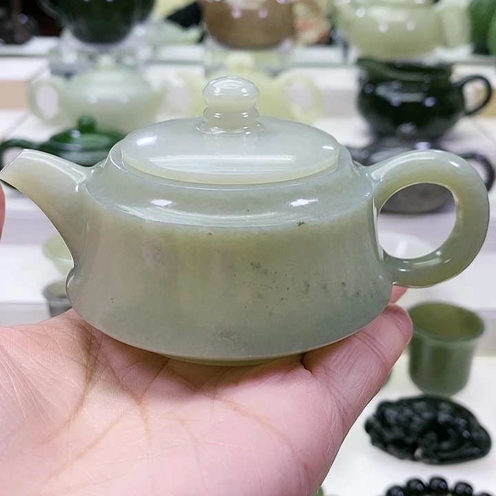 未镶嵌和田玉挂件茶壶120ml