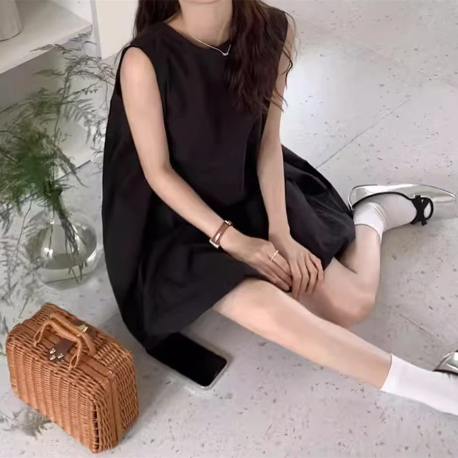 K3301 廓形A字度假背心连衣裙  Q664-25052606