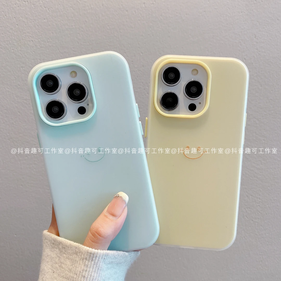 果冻壳适用iphone17promax苹果16手机壳15/14/13/12华为创意笑脸