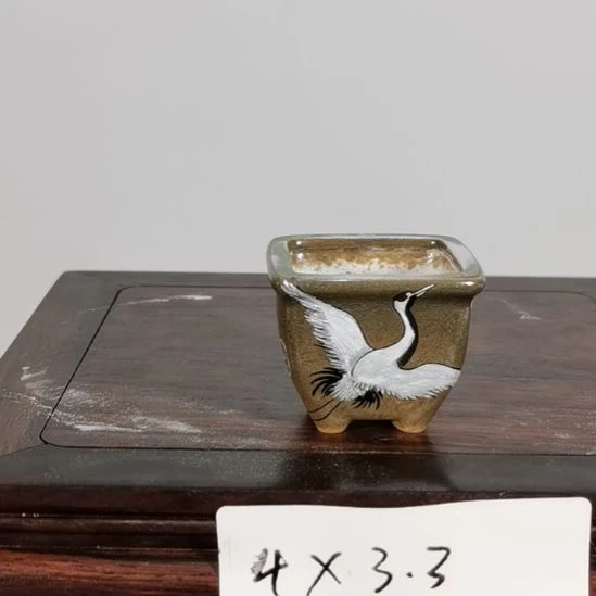 手工坯手绘青花釉下五彩