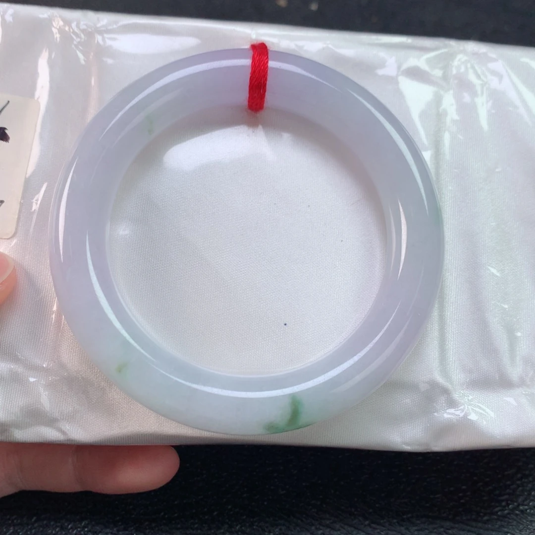 未镶嵌手镯翡翠缅甸天然翡翠手镯56胖圆