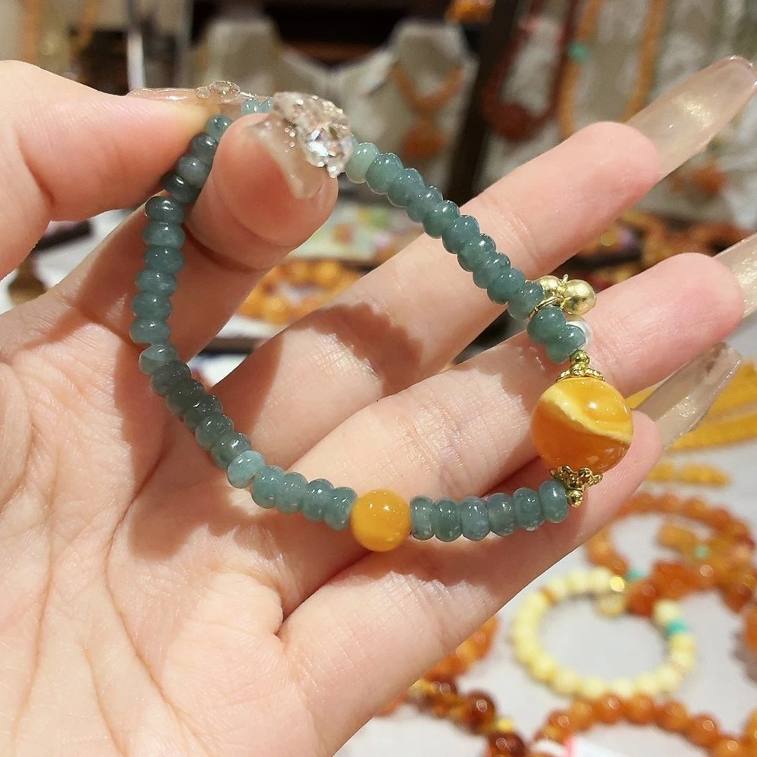 蜜蜡未镶嵌手链手串