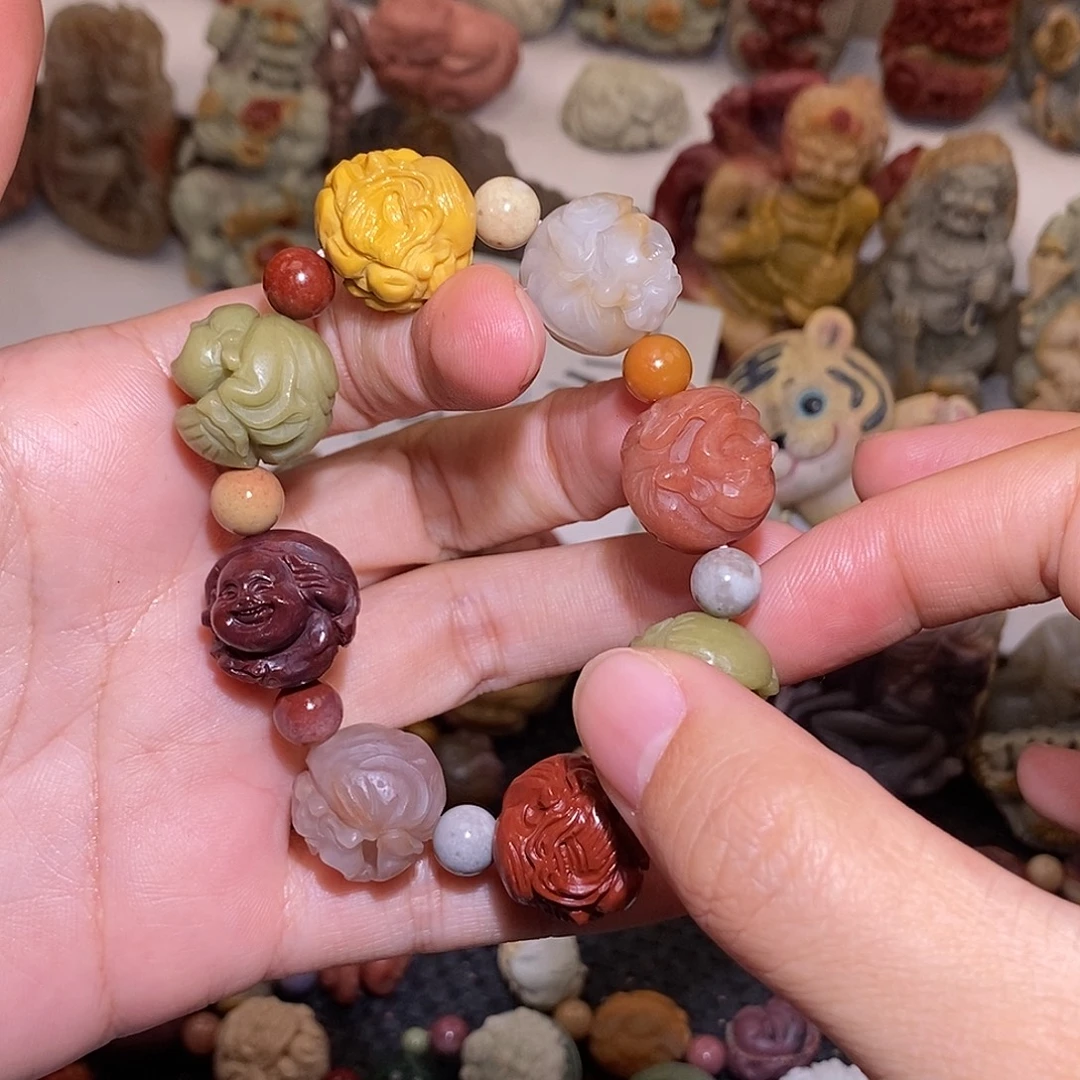 石英质玉（阿拉善玉）未镶嵌手链