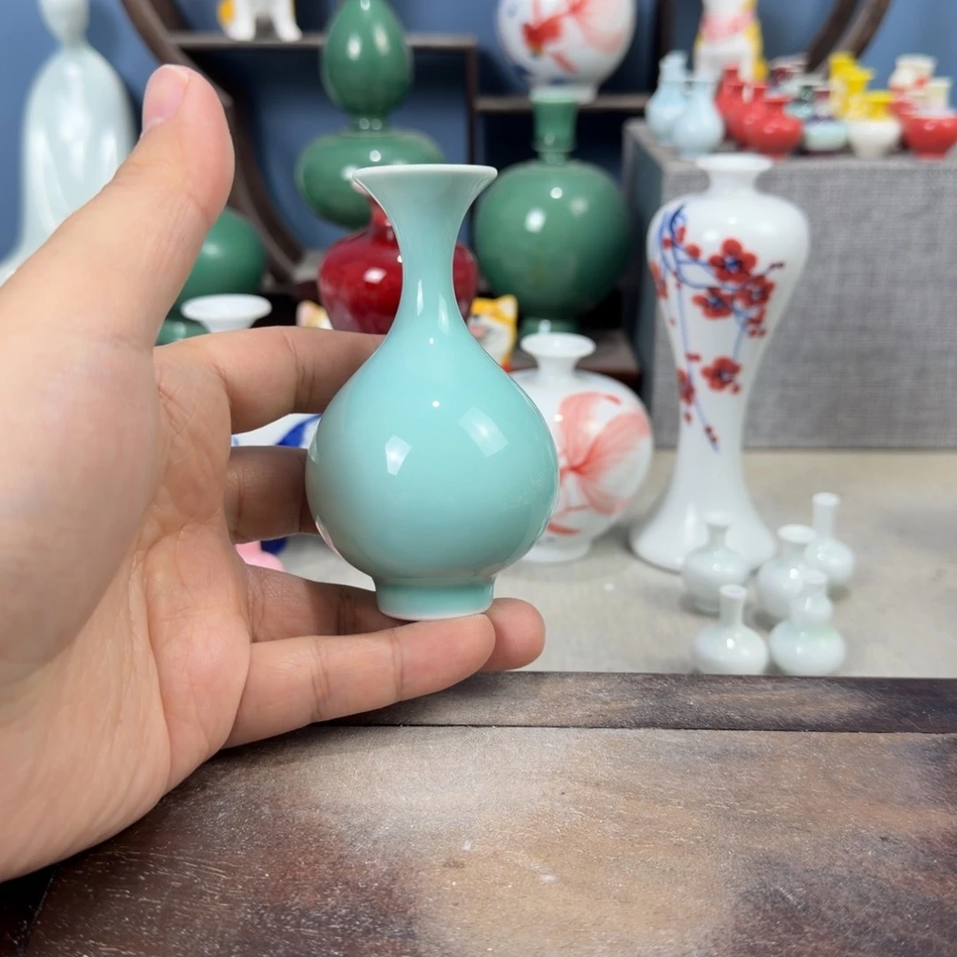 陶瓷手工小花器摆件