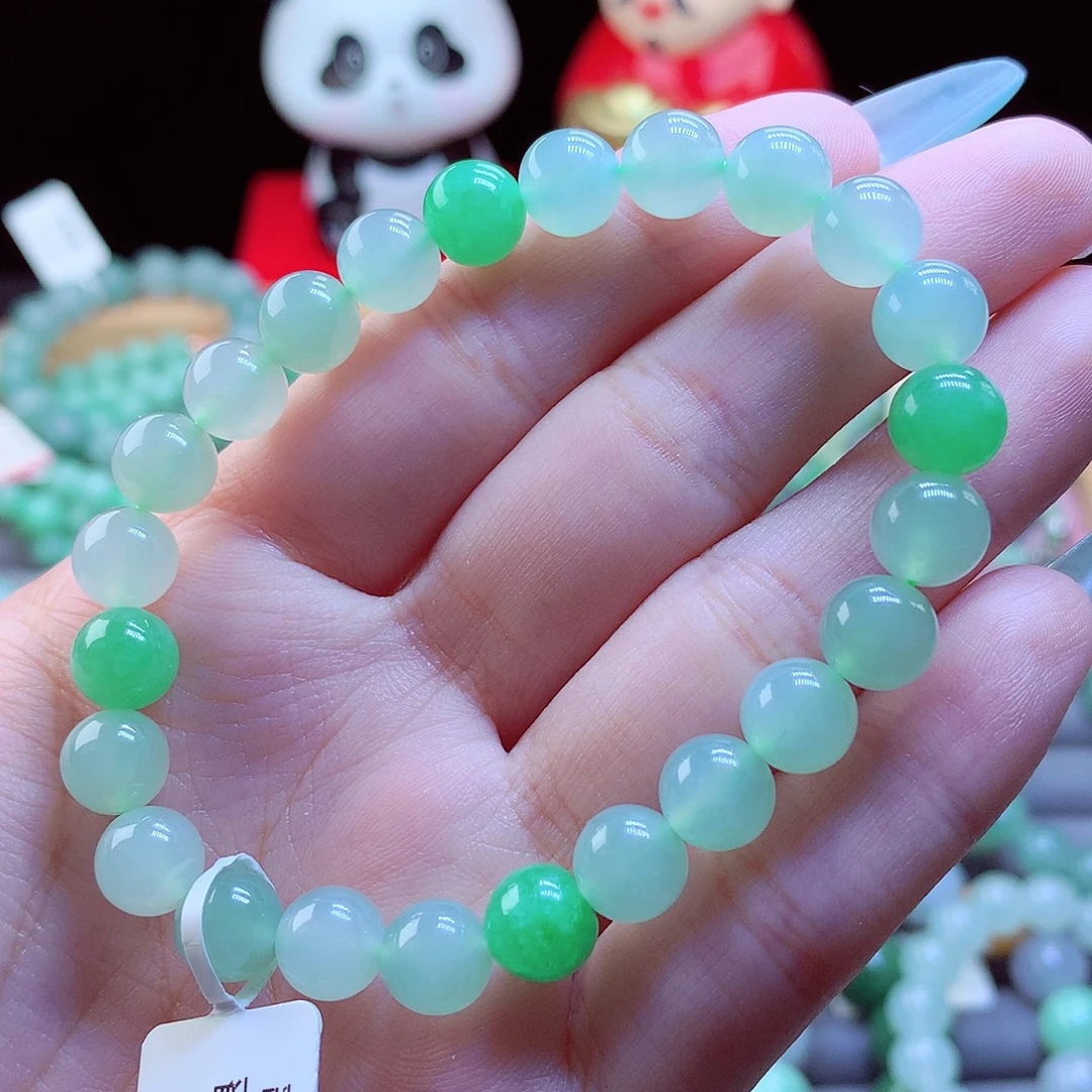 翡翠未镶嵌手链天然