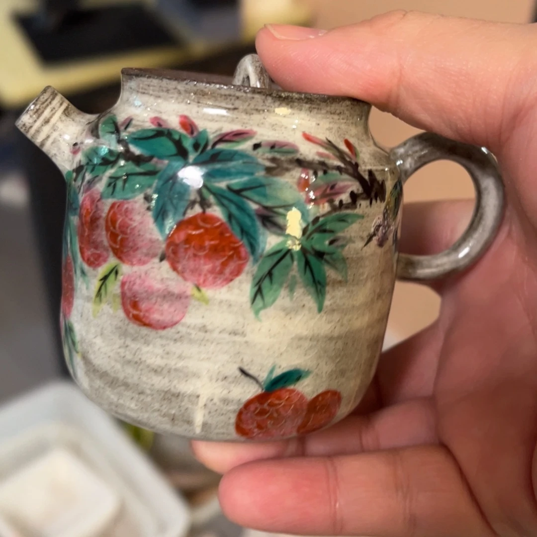 柴烧手工手绘陶瓷