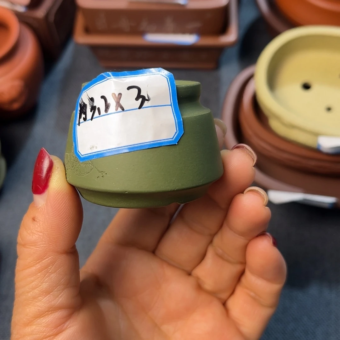 精选紫砂小鱼篓圆盆