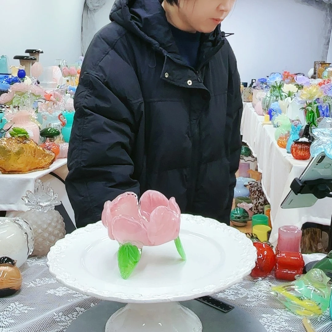 福利不退不换琉璃花瓶艺术品