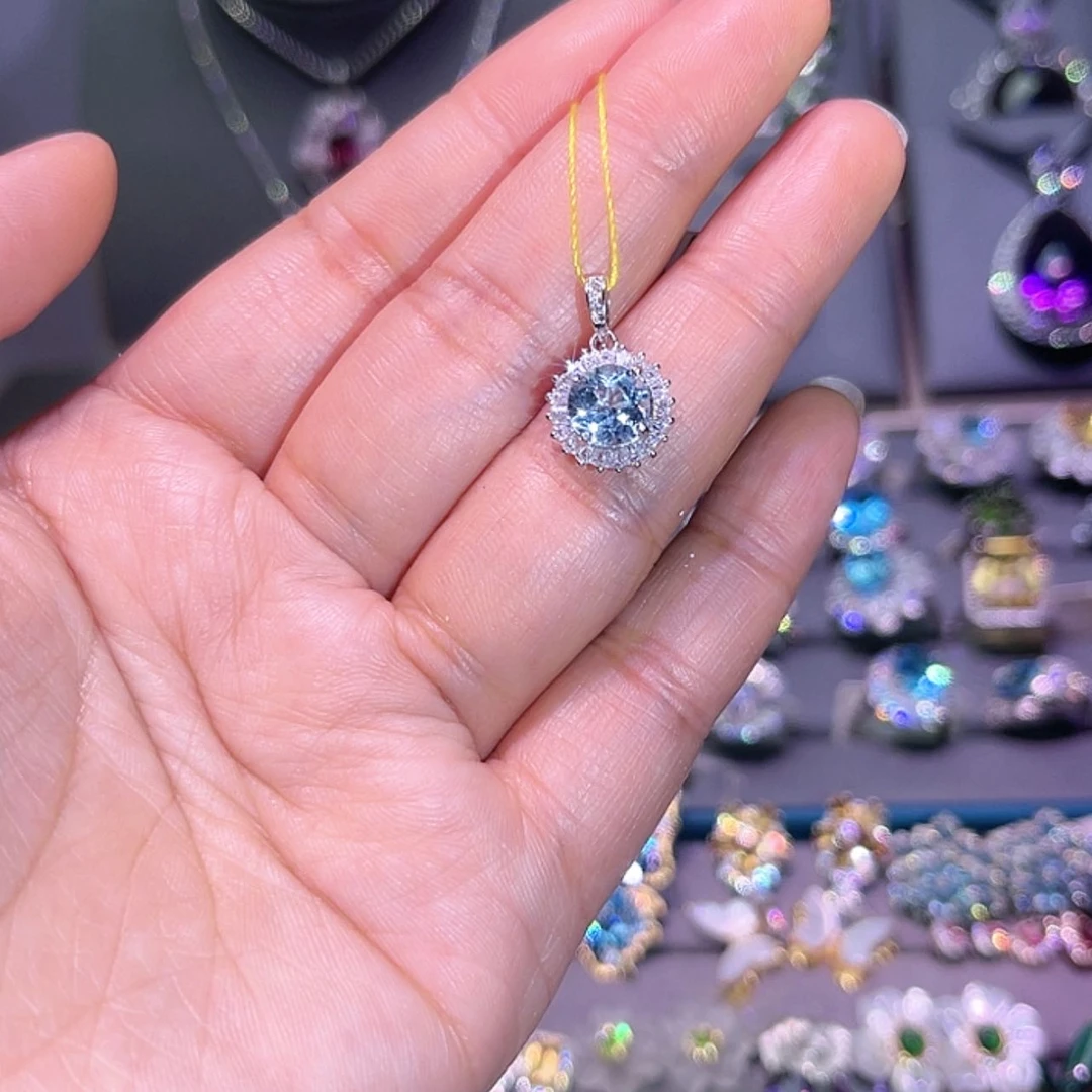 【闪购商品】托帕石吊坠(赠链)银S925镶嵌