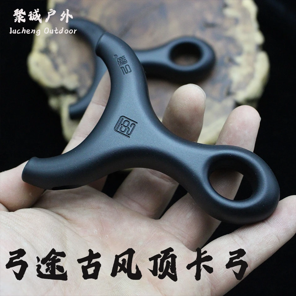 弓途正品顶卡弹弓古风ABS树脂材质单卡大威力户外成人弓精准扁皮