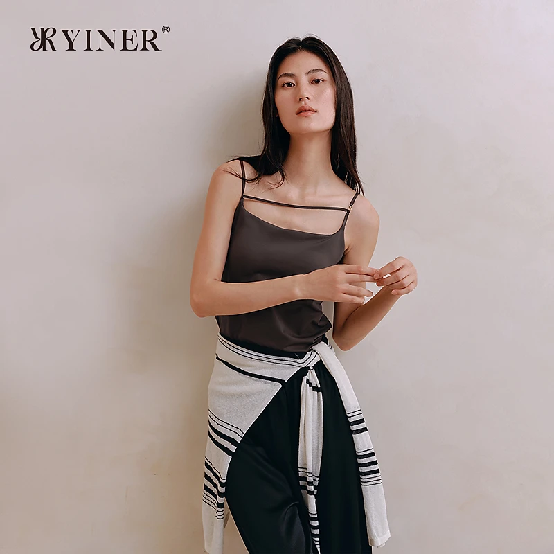 音儿细肩带带杯打底背心女秋季新款舒适吊带免穿文胸8J35327110