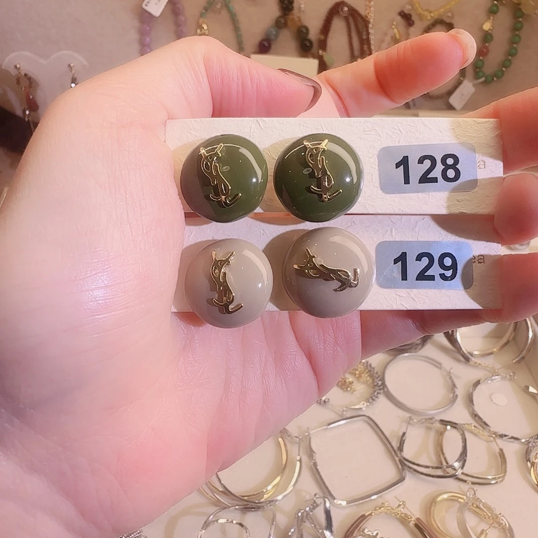 仿珍珠铜合金925银耳钉