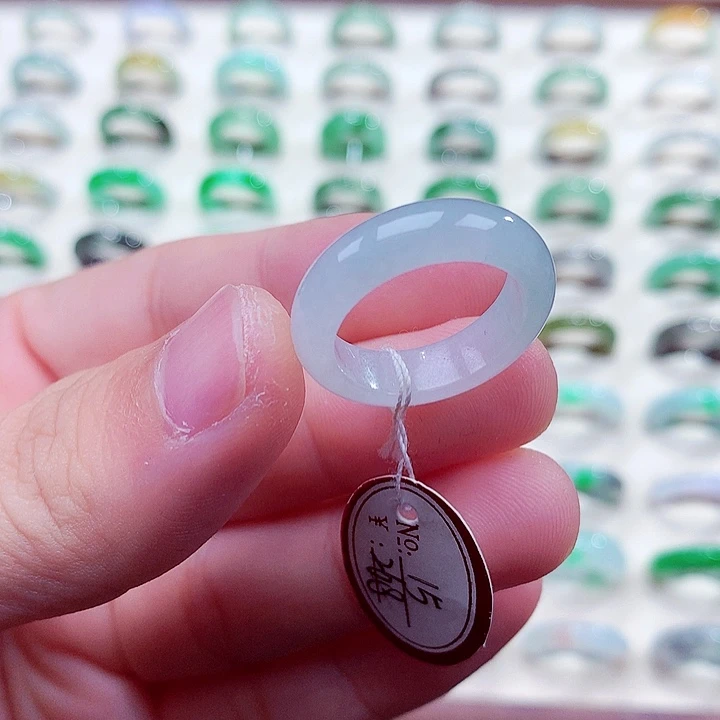 翡翠未镶嵌戒指15号